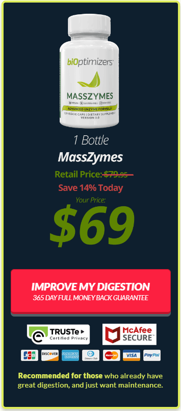 Bioptimizers Masszymes 1 Bottle