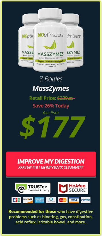 Bioptimizers Masszymes 3 Bottles